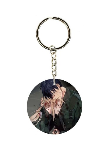 Cartoon Printed Double Sided Keychain