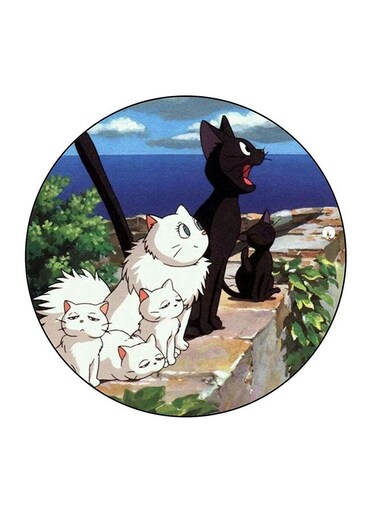 Cats Printed Fridge Magnet Multicolour