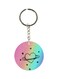 Heart Printed Double Sided Keychain