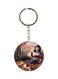 Cartoon Girl Printed Keychain