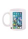 Monsters Printed Mug White/Blue Standard Size