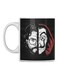 Ceramic Printed Mug White/Black/Red
