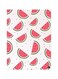Watermelons Metal Plate Poster White/Red/Green 15x20cm