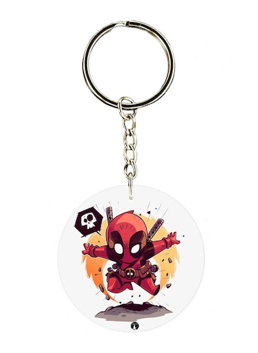 Deadpool Double Side Printed Keychain