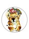 Lion Printed Fridge Magnet Multicolour