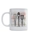 Kitchen Decor Printed Mug White/Black