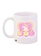 Cartoon Printed Coffee Mug White/Pink/Yellow 11ounce