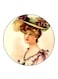 Vintage Art Printed Fridge Magnet Multicolour