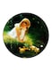 Girl Printed Fridge Magnet Round Multicolour