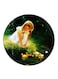 Girl Printed Fridge Magnet Round Multicolour