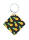 Pineapples Wooden Keychain