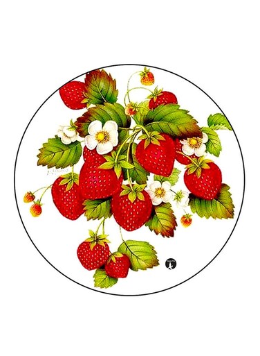 Strawberries Printed Fridge Magnet Multicolour