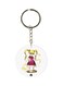 Double Sided Anime Hunter X Printed Keychain Purple/Yellow/White