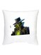 Fortnite Character Printed Decorative Cushion White/Black/Green 16x16inch