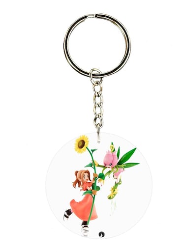 Anime Digimon Double Side Printed Keychain