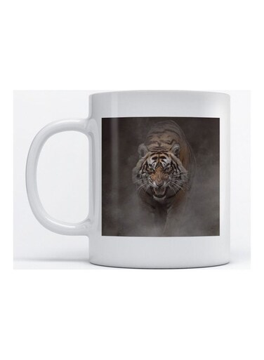 Mug Tiger for Coffee and Tea White