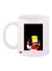 The Simpsons Printed Coffee Mug White/Black/Red 11ounce