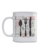 Kitchen Decor Printed Mug White/Black/Pink
