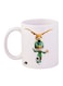 Digimon Printed Mug White/Green/Yellow 12ounce