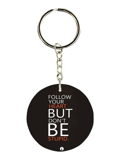 English Phrases Printed Keychain