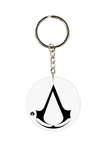 Assassain's Creed Logo Keychain Black/White