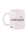Life is Strange Printed Coffee Mug White/Yellow/Blue 12ounce