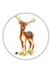 Deer Printed Fridge Magnet Multicolour