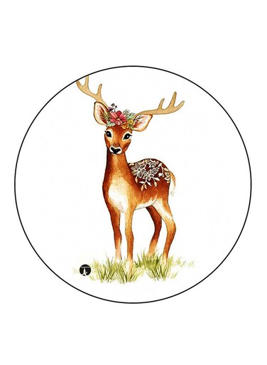 Deer Printed Fridge Magnet Multicolour