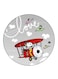 Snoopy Printed Fridge Magnet Round Multicolour
