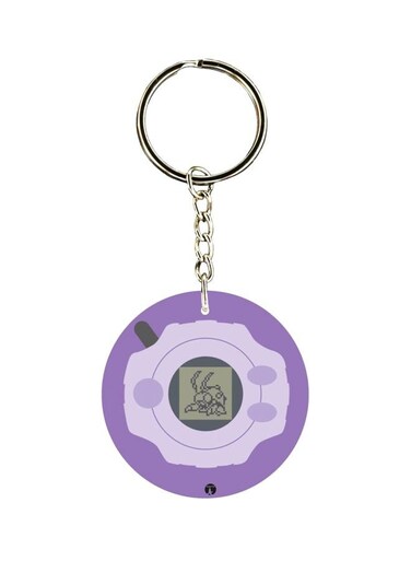 Anime Digimon Double Side Printed Keychain