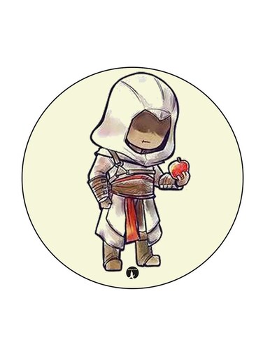 Video Game Assassin'S Creed Printed Fridge Magnet Multicolour