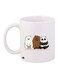 Cartoon Printed Coffee Mug White/Brown/Grey 11ounce