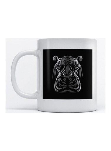 Mug Hippo for Coffee and Tea White
