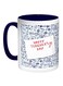 Happy Teacher's Day Printed Coffee Mug Blue/White/Red 11ounce