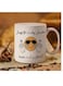 Ceramic Mug with Humorous Arabic "No Time for Sadness" Design coffee mug in white colour