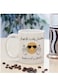 Ceramic Mug with Humorous Arabic "No Time for Sadness" Design coffee mug in white colour