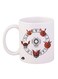 Anime Digimon Printed Mug White/Brown/Black 12ounce