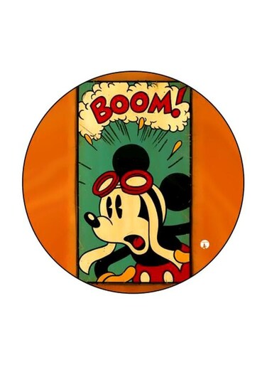Mickey Mouse Printed Fridge Magnet Orange/Green/Yellow 5.5cm