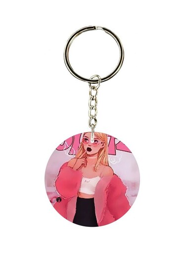 Cartoon Character Printed Keychain