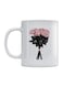 Floral Printed Mug White/Pink/Black