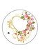 Flowers Printed Fridge Magnet Round Multicolour