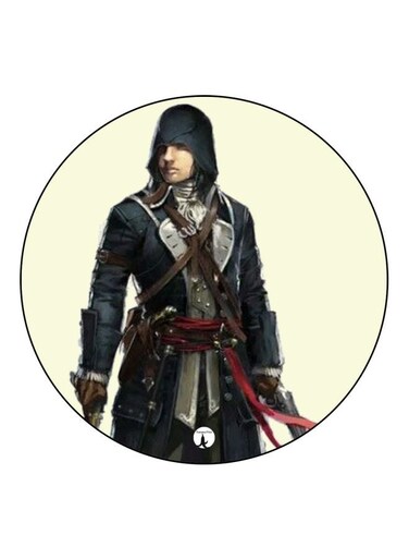 Warrior Printed Fridge Magnet Beige/Black/Red