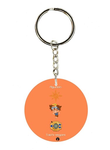 The Anime Digimon Printed Keychain