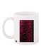 Water Drop Printed Coffee Mug White/Purple/Black 11ounce