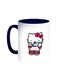 Hello Kitty Printed Coffee Mug Blue/White 11ounce