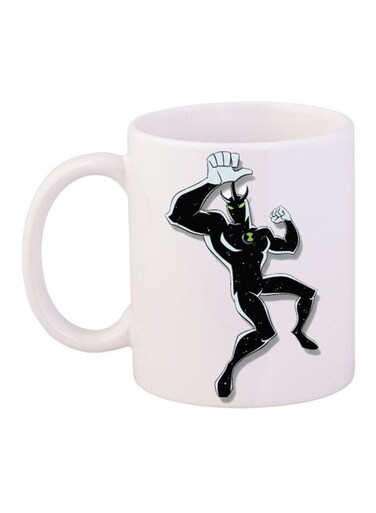 Alien X Printed Coffee Mug White/Black/Green 11ounce