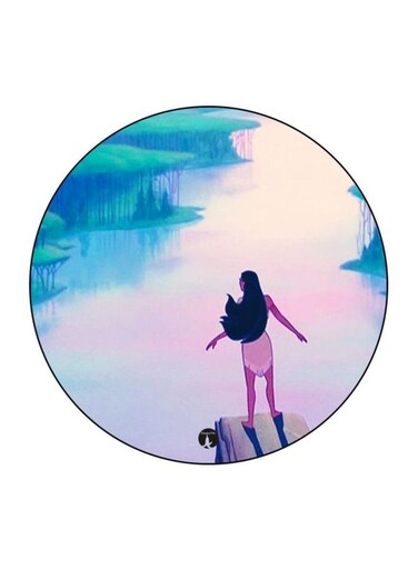 Disney Theme Printed Fridge Magnet Green/Purple/Grey