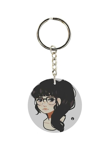 Girl Printed Keychain