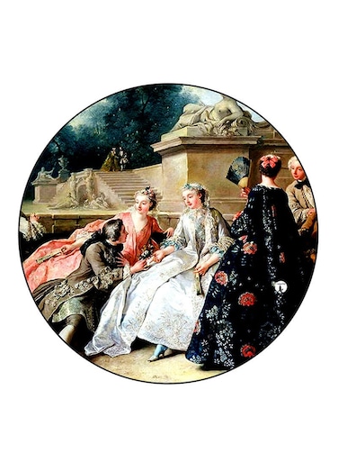 Vintage Art Printed Fridge Magnet Multicolour