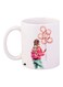 Girl With Balloons Printed Coffee Mug White/Pink/Blue